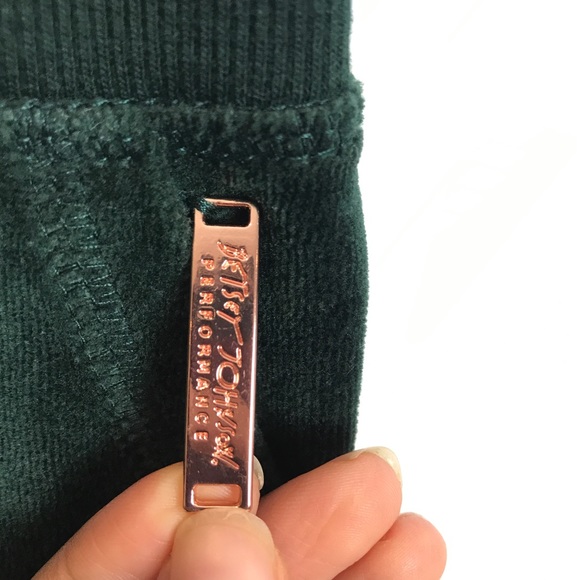 Betsey Johnson Forest Velour Drawstring Joggers - Picture 6 of 6